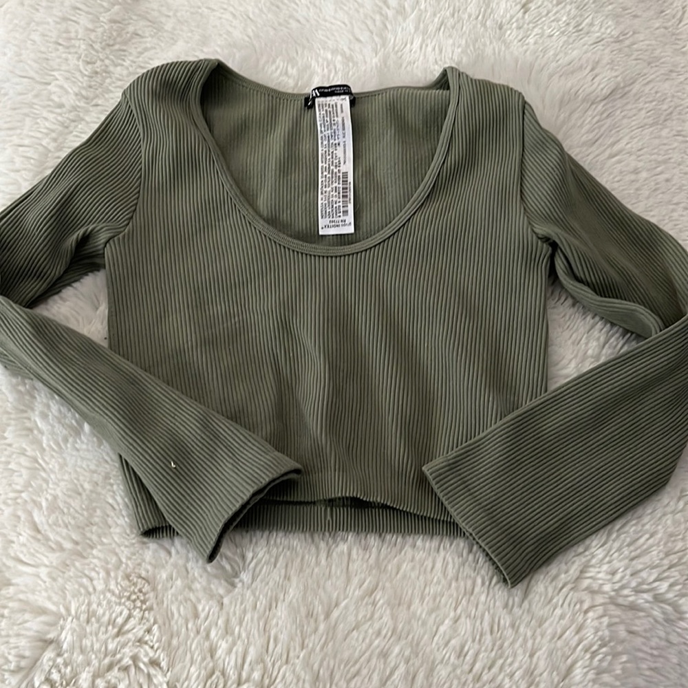 Zara green top